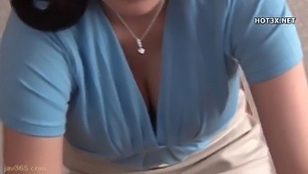 Asian Milf With Big Natural Tits Gets Creampied