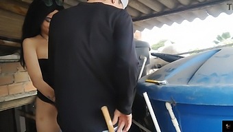 Stepfather Fucks His Stepdaughter'S Partner During A Household Repair