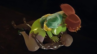 Shrek'S Princess Fiona Gets Cum Inside From Orc