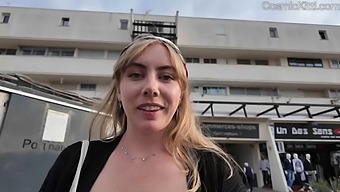 Solo Female Enjoys Herself In A Nudist City
